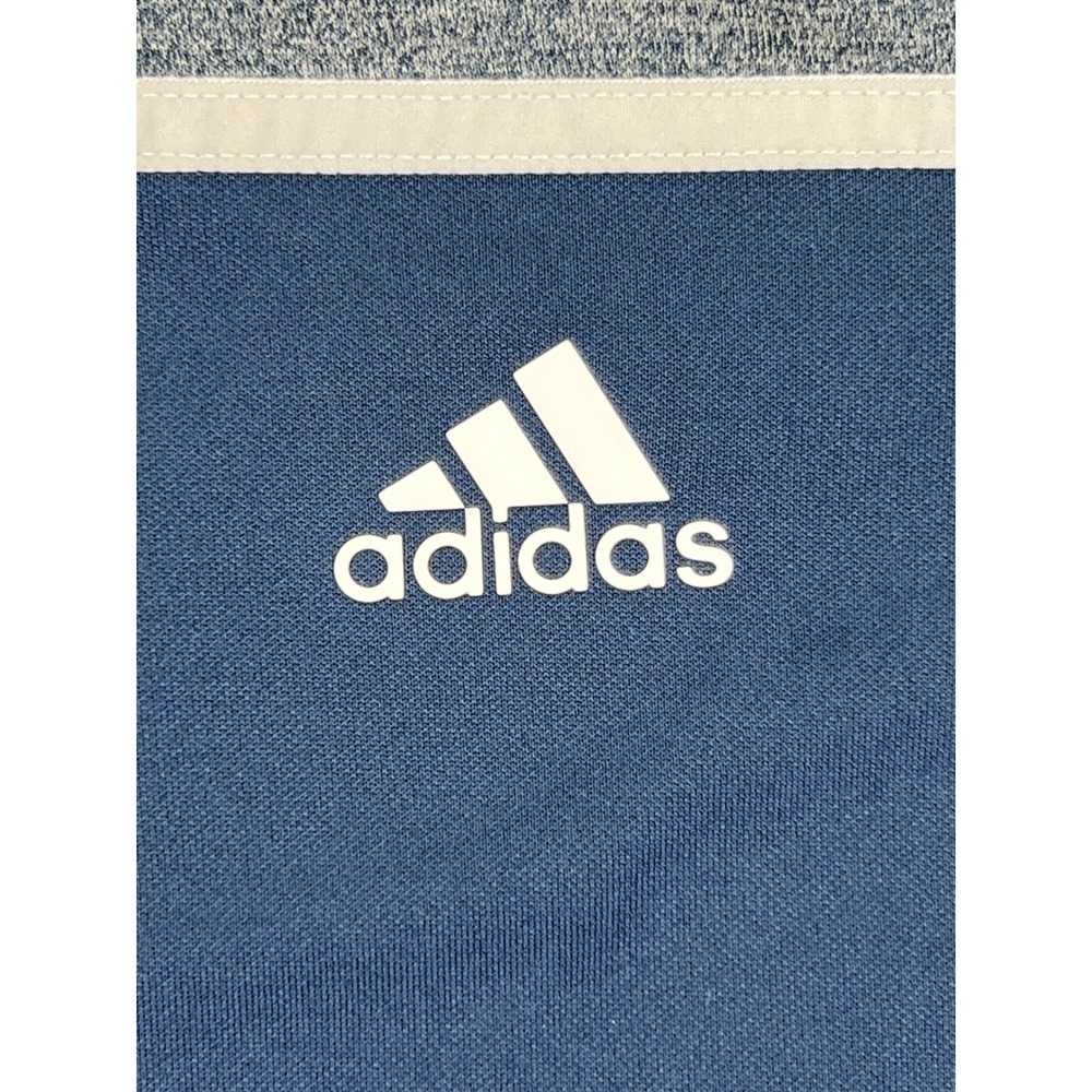 Adidas Golf Polo Shirt Mens XL Two Tone Blue Gray Short Sleeve Athletic - Picture 3 of 10